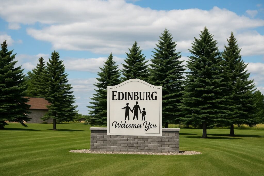 Ediburh ND - Welcome Sign